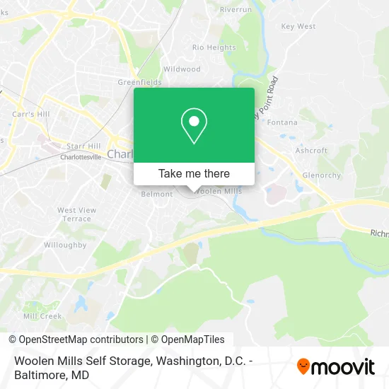 Woolen Mills Self Storage map
