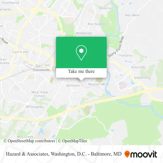 Hazard & Associates map