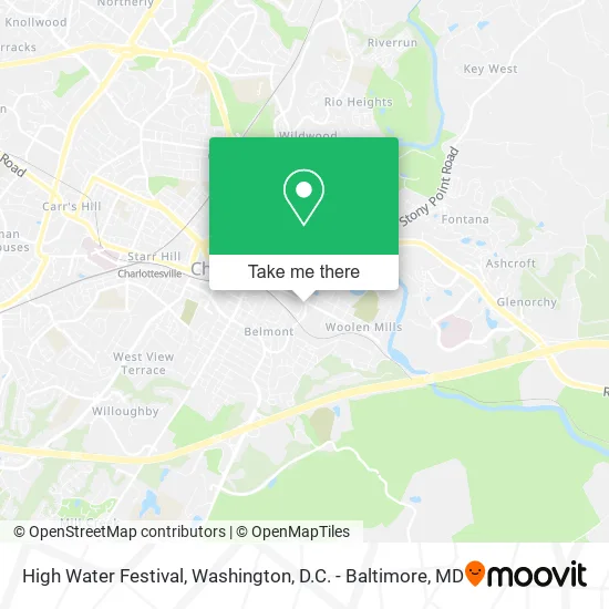 High Water Festival map