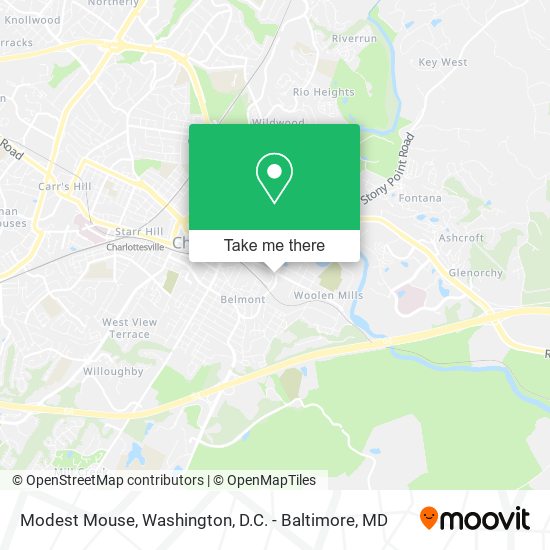 Mapa de Modest Mouse