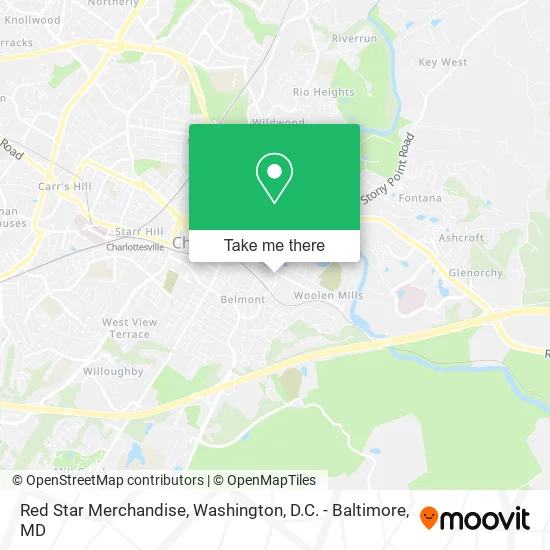 Red Star Merchandise map