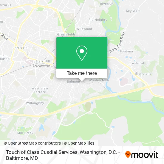 Touch of Class Cusdial Services map