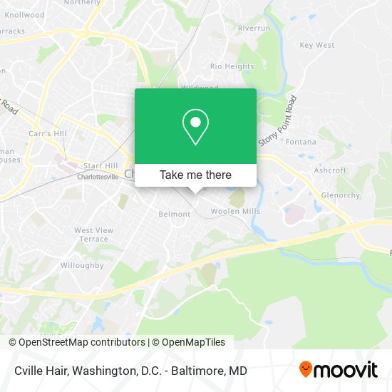 Mapa de Cville Hair