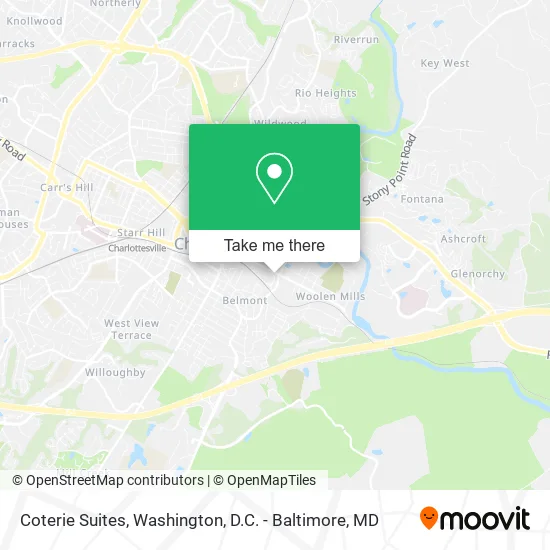 Coterie Suites map