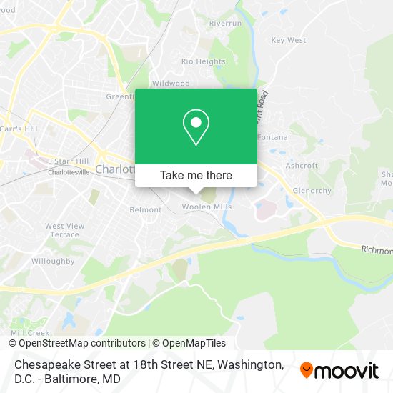 Chesapeake Street at 18th Street NE map