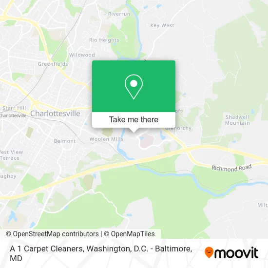 A 1 Carpet Cleaners map