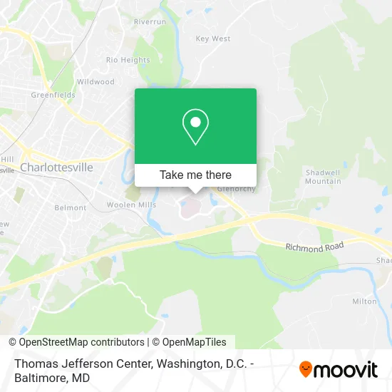 Thomas Jefferson Center map