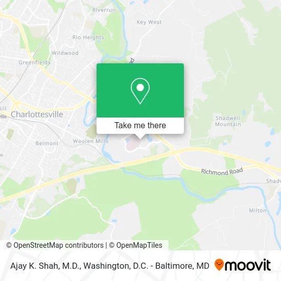 Ajay K. Shah, M.D. map