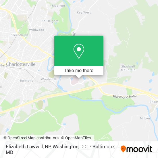 Elizabeth Lawwill, NP map