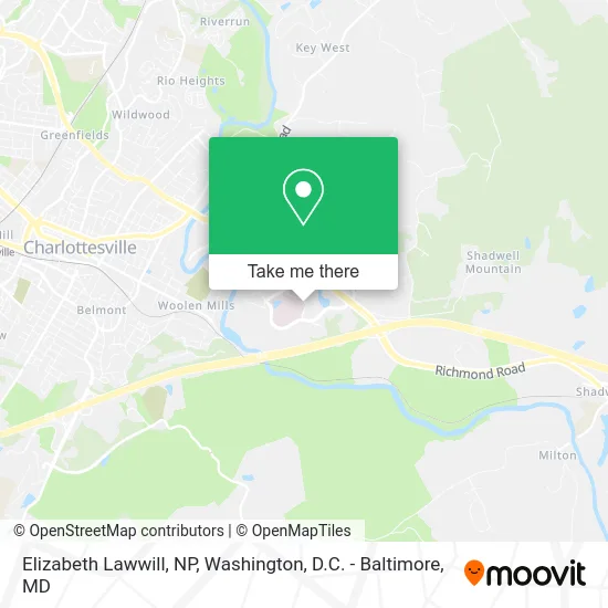 Elizabeth Lawwill, NP map