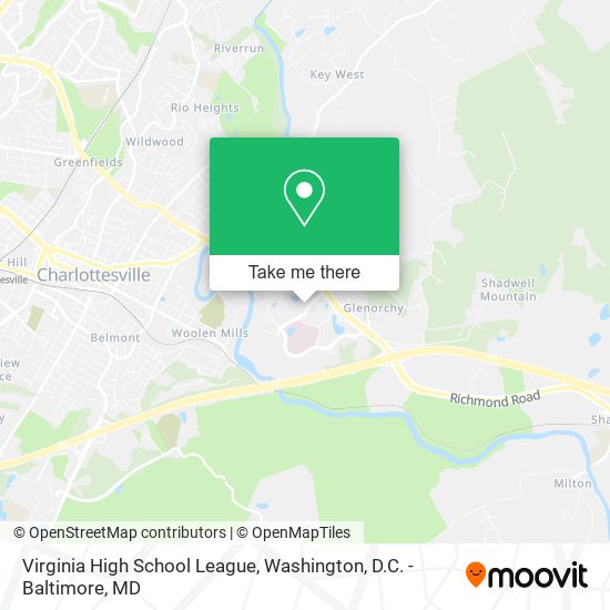 Mapa de Virginia High School League