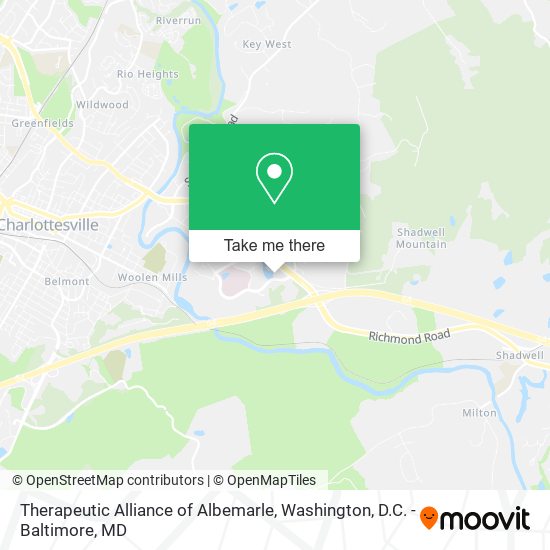 Mapa de Therapeutic Alliance of Albemarle