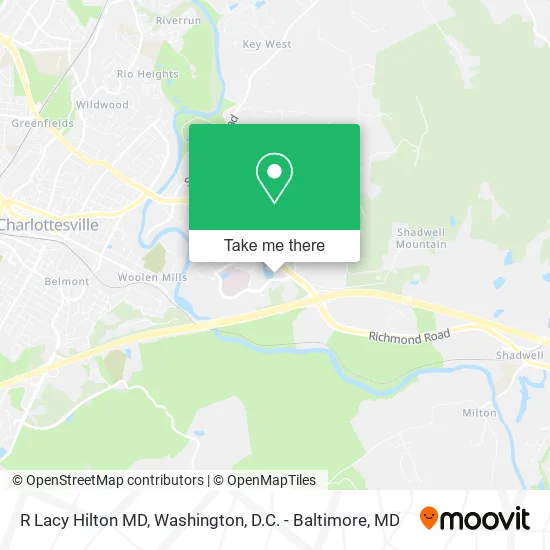 R Lacy Hilton MD map