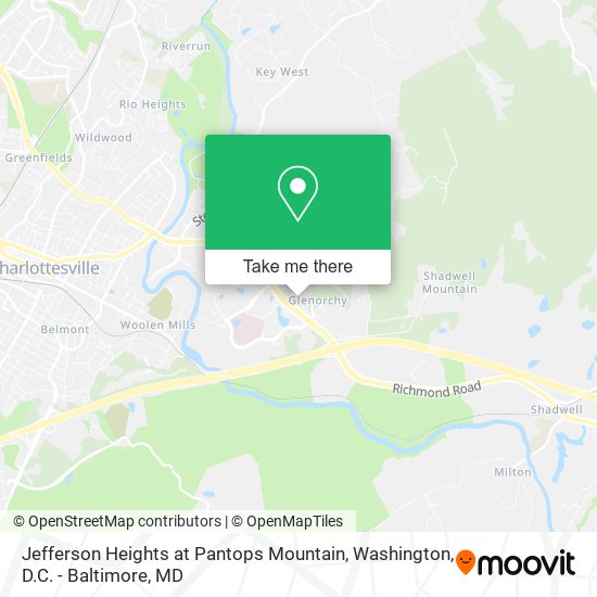 Mapa de Jefferson Heights at Pantops Mountain