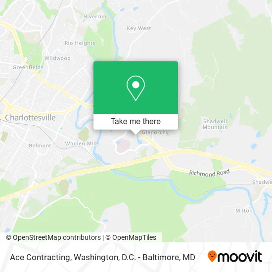 Ace Contracting map
