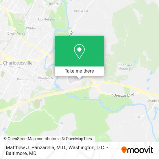 Matthew J. Panzarella, M.D. map