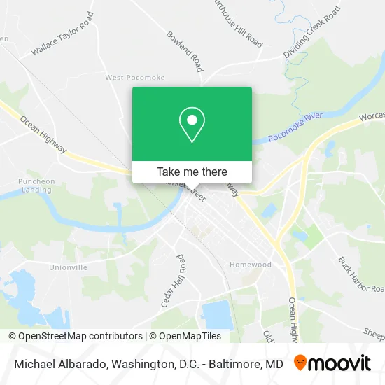 Michael Albarado map