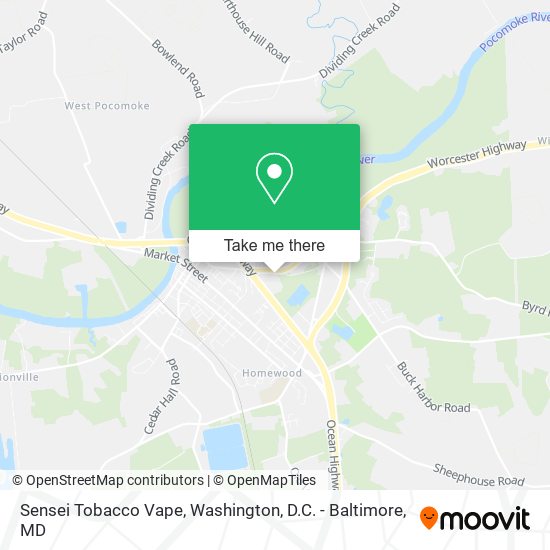Sensei Tobacco Vape map