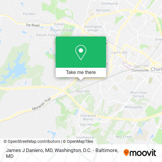 James J Daniero, MD map