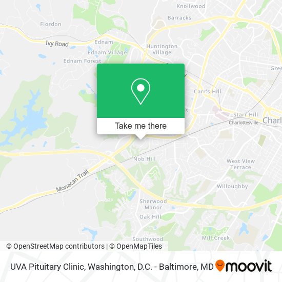 UVA Pituitary Clinic map