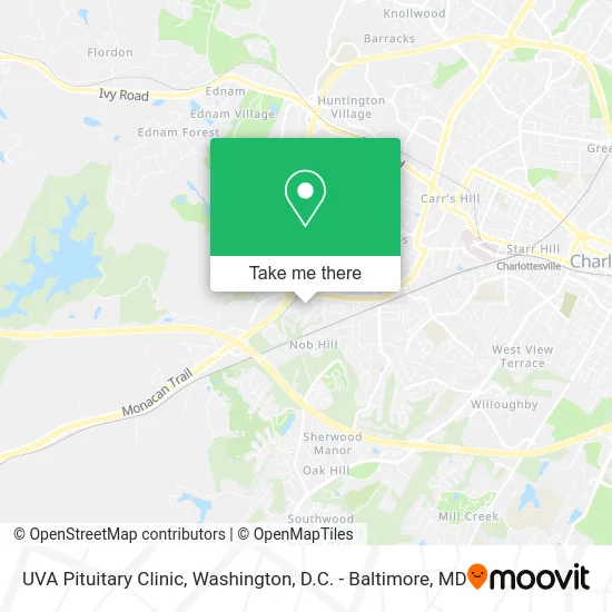 UVA Pituitary Clinic map