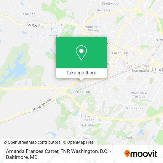 Amanda Frances Carter, FNP map