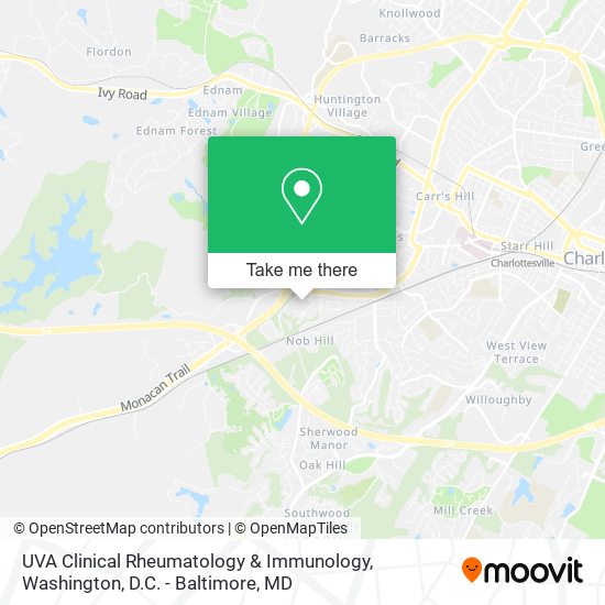 UVA Clinical Rheumatology & Immunology map