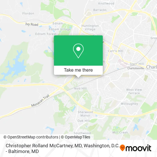 Christopher Rolland McCartney, MD map