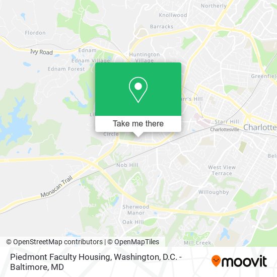 Piedmont Faculty Housing map