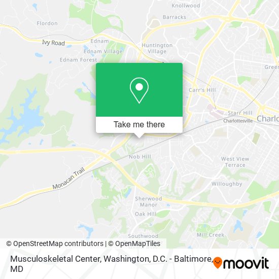 Musculoskeletal Center map