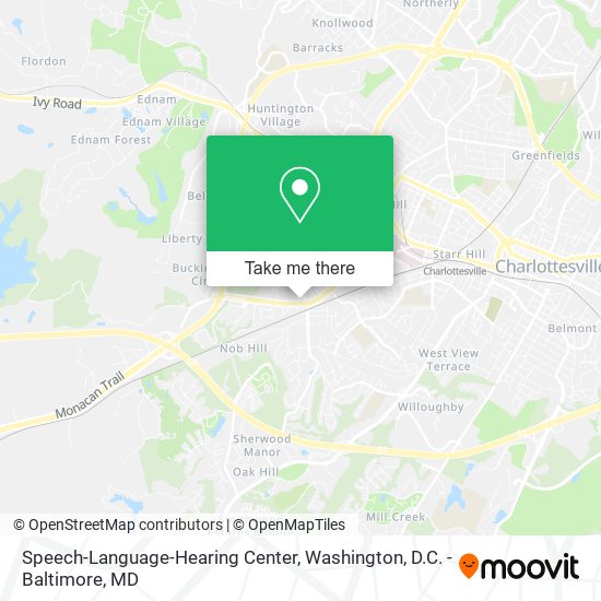 Speech-Language-Hearing Center map