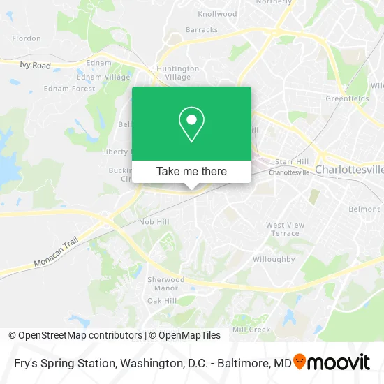 Fry's Spring Station map