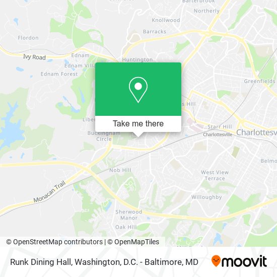 Runk Dining Hall map
