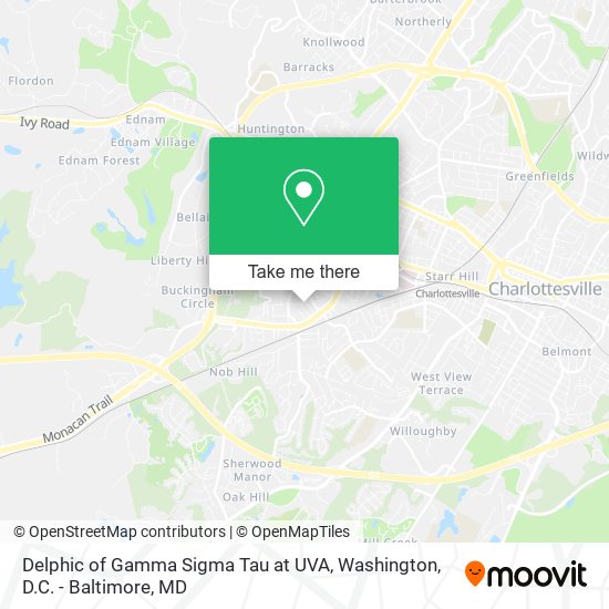 Delphic of Gamma Sigma Tau at UVA map