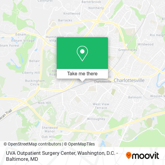 UVA Outpatient Surgery Center map