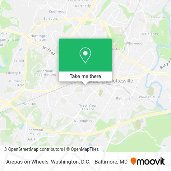 Arepas on Wheels map