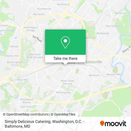 Simply Delicious Catering map