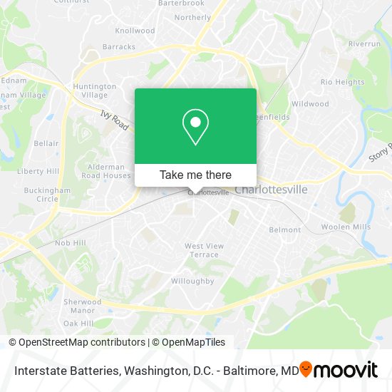 Interstate Batteries map