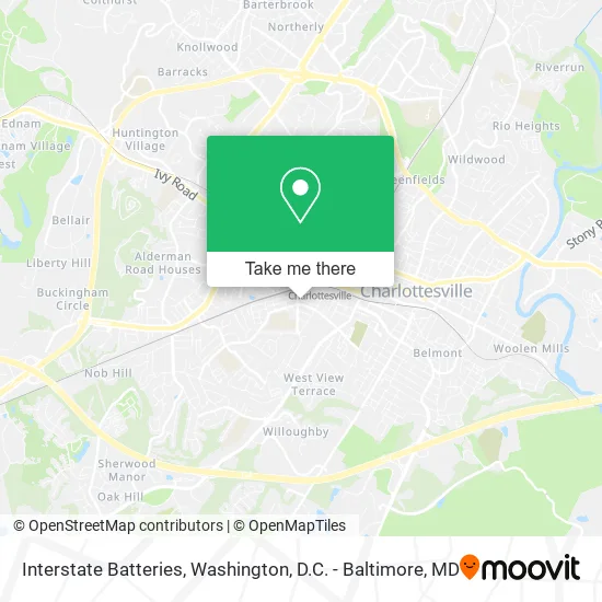 Interstate Batteries map