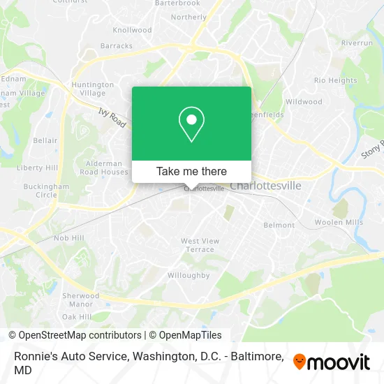 Ronnie's Auto Service map
