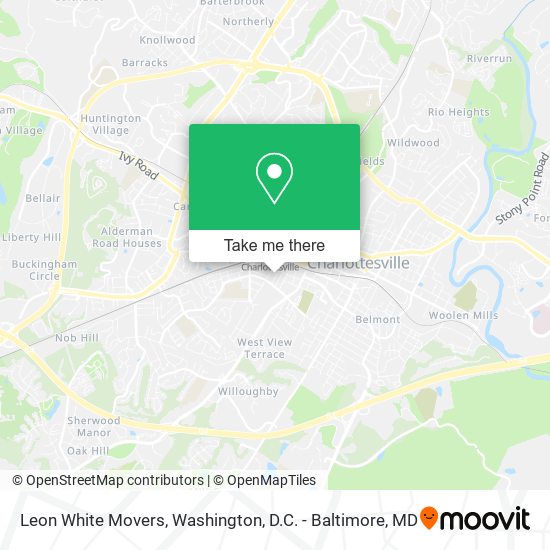 Leon White Movers map