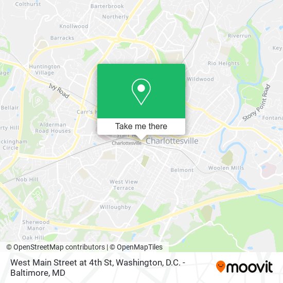 West Main Street at 4th St map