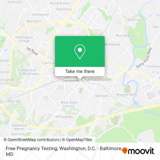 Free Pregnancy Testing map