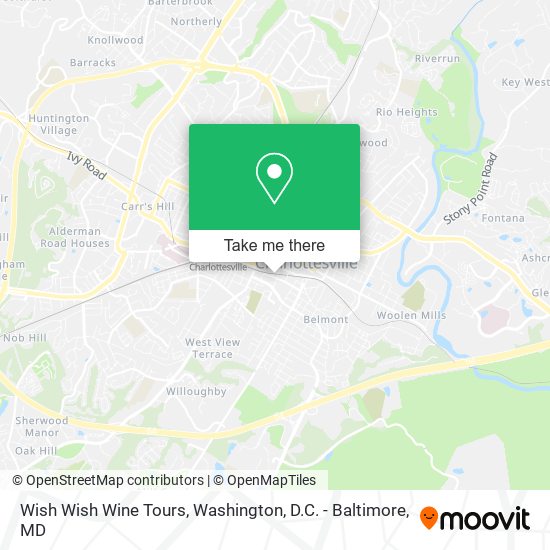 Wish Wish Wine Tours map