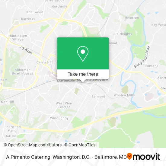 A Pimento Catering map