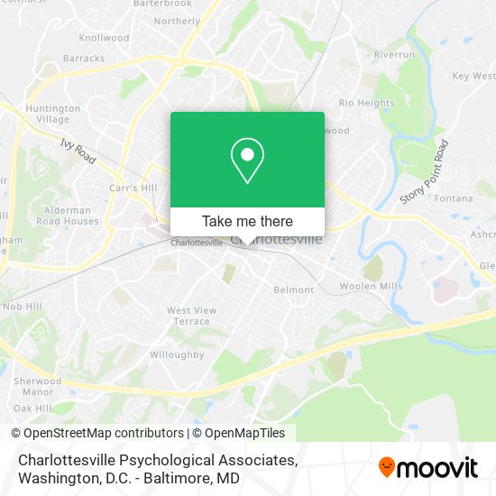 Charlottesville Psychological Associates map