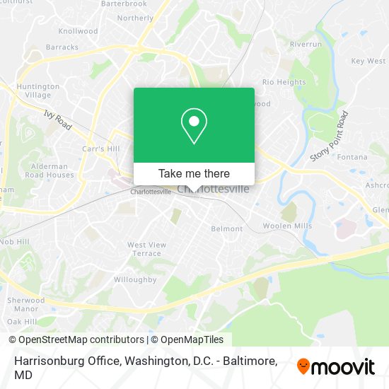 Mapa de Harrisonburg Office