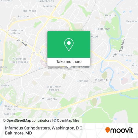 Infamous Stringdusters map