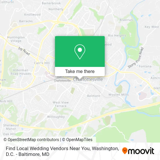 Find Local Wedding Vendors Near You map