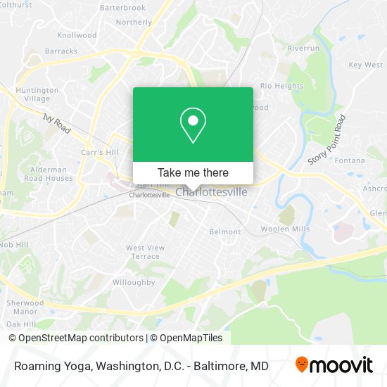 Roaming Yoga map